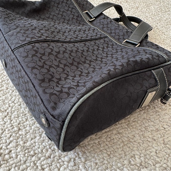 Coach Hudson Signature Monogram 70181 Black Canvas Commuter Messenger Laptop Bag - Picture 11 of 13